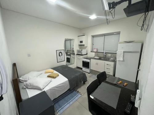 Η κουζίνα ή μικρή κουζίνα στο Studio Santorini Vila Mariana