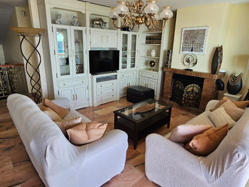 Luxury Andalusian Villa with Panoramic Mediterranean Sea Views & Private Pool & Multi-Level Gardens