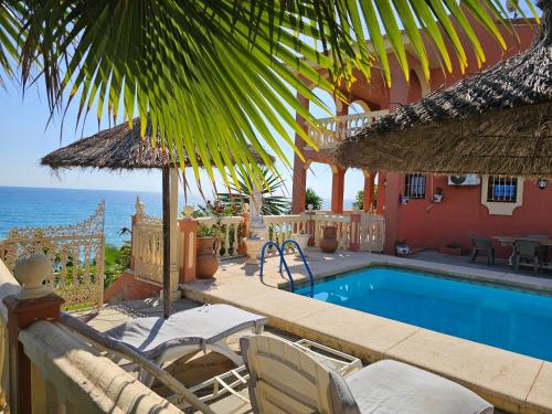 Luxury Andalusian Villa with Panoramic Mediterranean Sea Views & Private Pool & Multi-Level Gardens