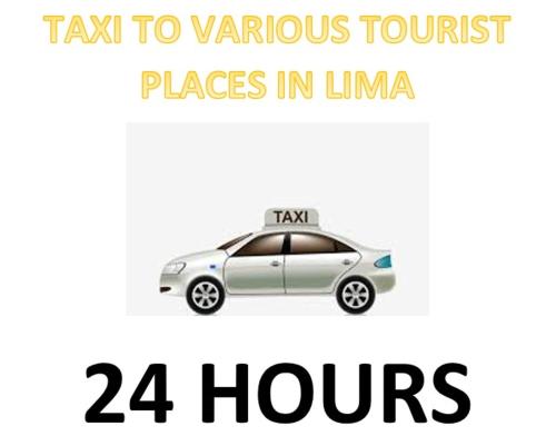 Un taxi a varios lugares turísticos en linema cuatro horas. en Hospedaje - A y C Taxi- Airport - Accommodation, en Lima