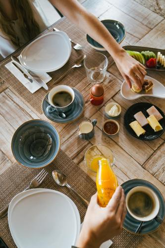 Jídlo v penzionu nebo okolí