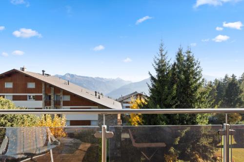 Crans-Montana, 5 pers, balcon vue et parking privé
