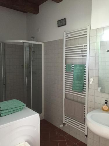 Vonios kambarys apgyvendinimo įstaigoje La Famulenta garden apartment