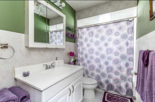 Koupelna v ubytování Amazing private single family house