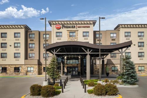 a rendering of the front of a hotel at Best Western Premier Freeport Inn Calgary Airport in Calgary