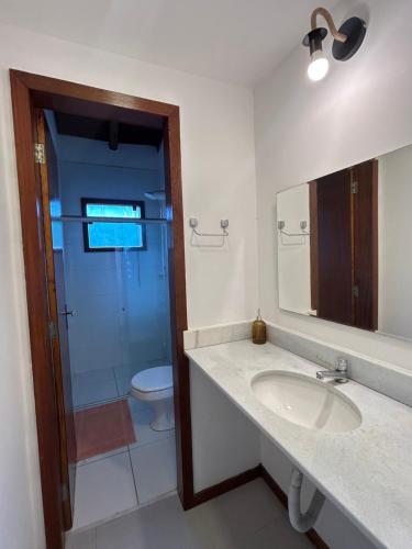 Koupelna v ubytování Casa Luminah