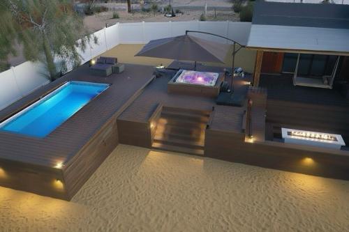 Bazén v ubytování Zenity Joshua tree nebo v jeho okolí