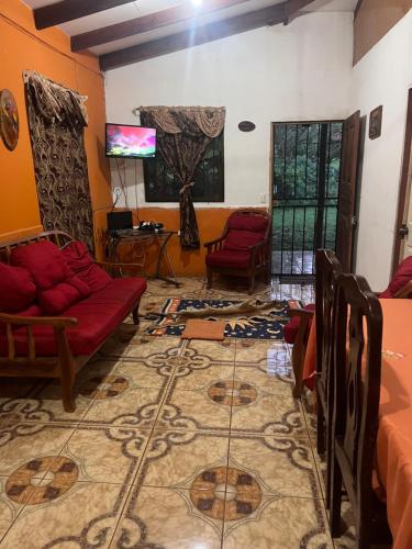 Χώρος καθιστικού στο Centro Holistico Casa Orion