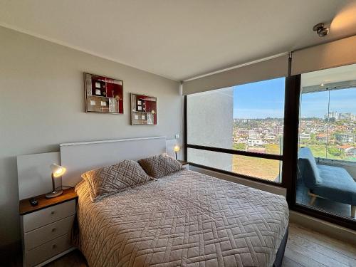 Postel nebo postele na pokoji v ubytování Precioso y Maravilloso depto en Montemar