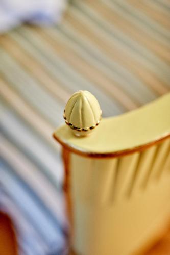 a close up of a spoon in a cup at Pałac Bażantarnia in Pszczyna