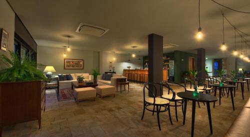 Χώρος καθιστικού στο Hotel Villa Amazônia
