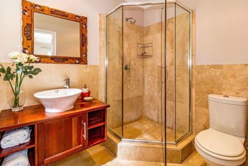 Et badeværelse på Paradyskloof Spacious Apartment