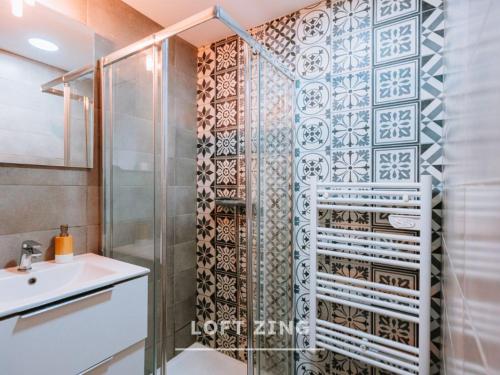 Koupelna v ubytování Les Lofts Stéphanois - Au cœur de Sainte-Etienne