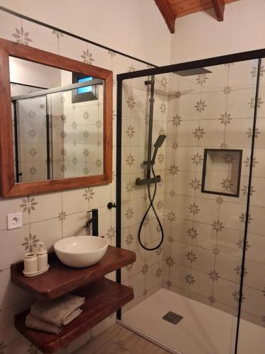 Et badeværelse på Casa Chopino