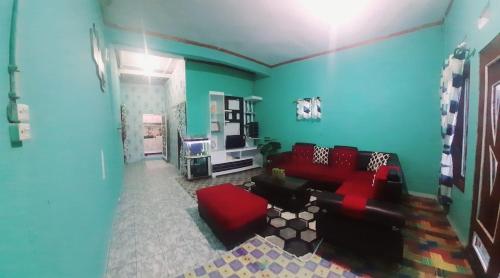 TV a/nebo společenská místnost v ubytování Homestay Castanea