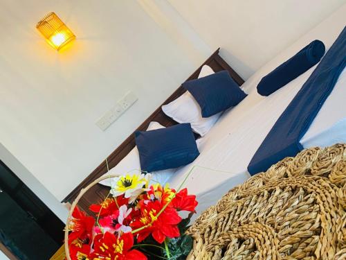 Χώρος καθιστικού στο Nethmin Home Stay