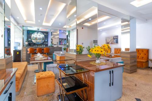 Posezení v ubytování God's Touch Apartments Signature