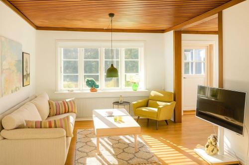 Posezení v ubytování GBH - Central Townhouse in Skagen