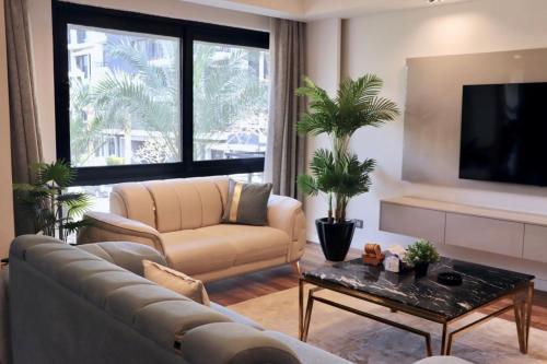 3BR Full Apartment in Waterway Compound New Cairo