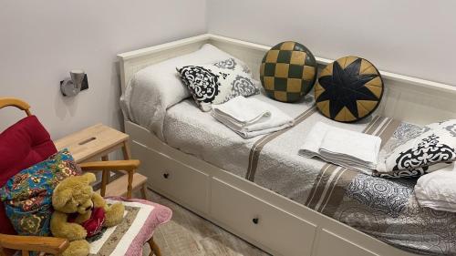 Postel nebo postele na pokoji v ubytování Losfresno beach