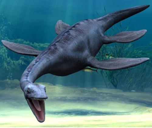 a dinosaur with its tongue out in the water at Patagonia Krugger Lodge in Trevelin