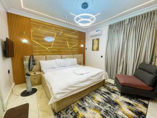 Ένα ή περισσότερα κρεβάτια σε δωμάτιο στο Soothing Haven