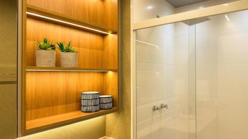 Ένα μπάνιο στο O mais novo e aconchegante da cidade