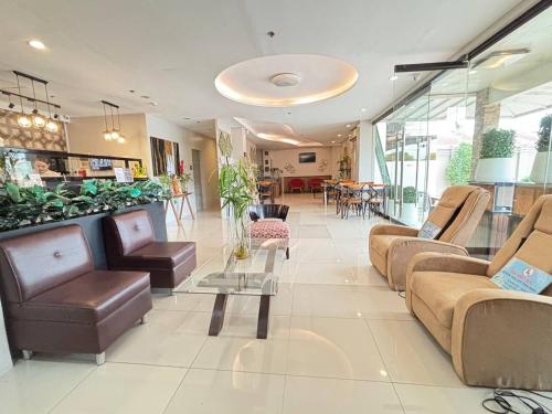 Χώρος καθιστικού στο Hotel de Alexa