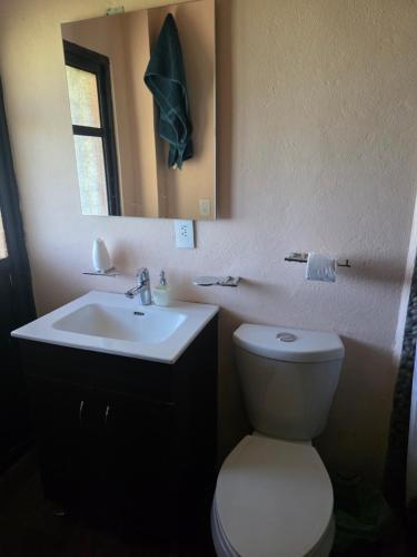 Koupelna v ubytování Acogedora casa de campo en Rancho la Cruz