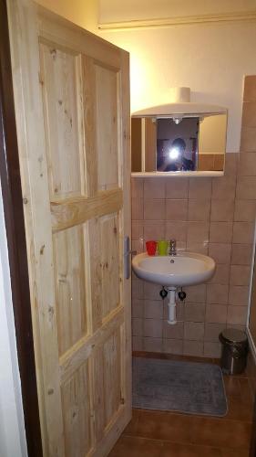 Ванная комната в Pension Martinské údolí