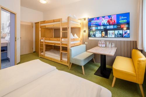 Ένα ή περισσότερα κρεβάτια σε δωμάτιο στο Hotel Nummerhof