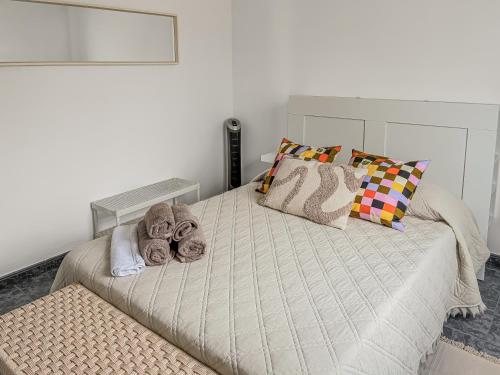 En eller flere senge i et værelse på La Higuerita Slow Home