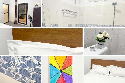 Koupelna v ubytování La MAISON BLANCHE - C - CENTRAL - CALME - WIFI - White Butterfly Hostel