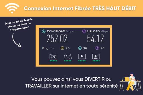 ein Screenshot einer Webseite einer TV-Übertragung Internet Glasfasernetze Rift profitieren in der Unterkunft La bohème du clocher - paisible - hyper centre in Bergerac