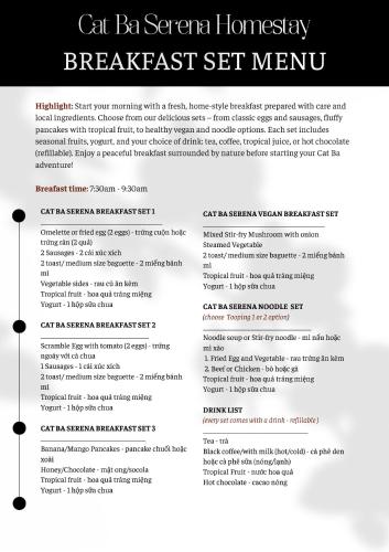 een pagina van een CV met een schermafdruk van een document bij Cat Ba Serena Homestay And Swimming Pool in Cat Ba