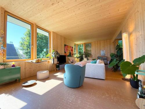 Khu vực ghế ngồi tại Stadtloft Alice mit grosser Terrasse & Parkplatz