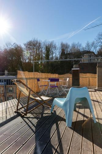 Cozy studio with Roof Terrace for 3