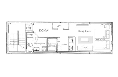 a floor plan of a house at uchimachi201 しげの里リノベーション52平方メートルJR高松駅14分ことでん片原町駅3分土足OK in Takamatsu