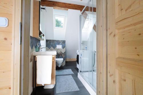 Kuchyň nebo kuchyňský kout v ubytování Panoramablick Bucklige Welt