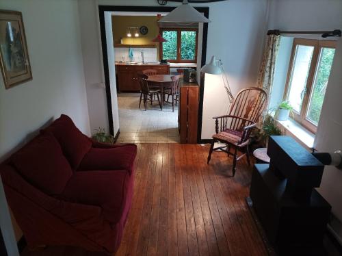 Χώρος καθιστικού στο Joli appartement avec jardin et carrière