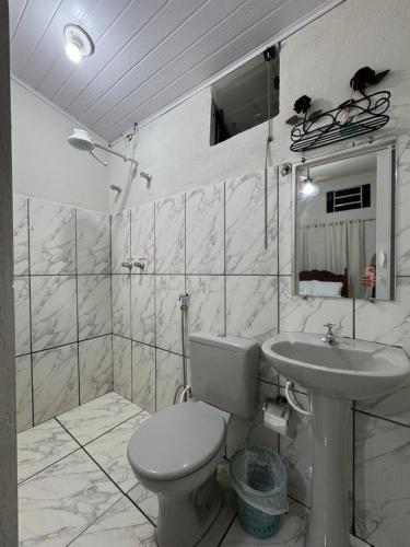 Koupelna v ubytování Pousada Serra da Canastra