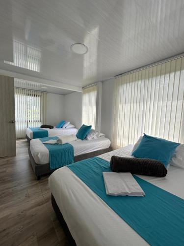 Voodi või voodid majutusasutuse Finca Chalet La Milagrosa toas