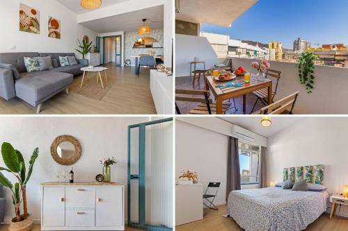 Terraza luminosa, céntrico, a 10 min de la playa