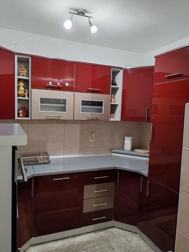 Η κουζίνα ή μικρή κουζίνα στο Apartman Dačo