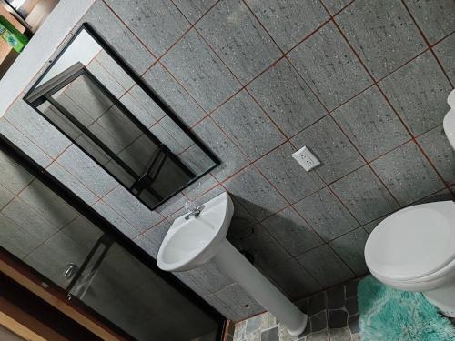 Koupelna v ubytování Playa Blanca