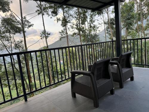 Balkón nebo terasa v ubytování Honeyrock Farm Resort by Skybz