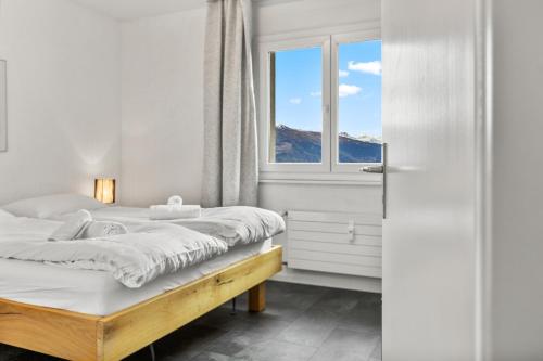 Crans-Montana 6 pers, grand appart rénové avec balcon, vue & parking