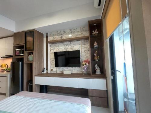 Kuchyň nebo kuchyňský kout v ubytování Delf Apartemen CPI