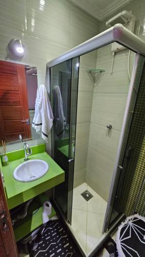 Koupelna v ubytování Suite Star - Ar condicionado