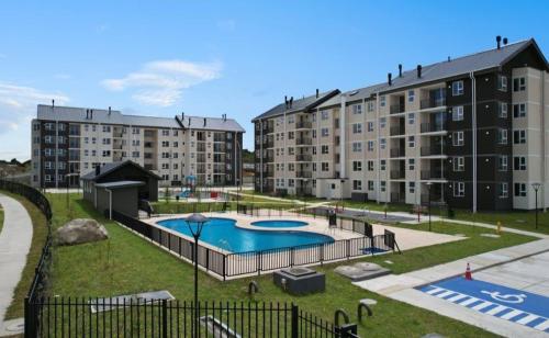 Πισίνα στο ή κοντά στο Departamento villarrica